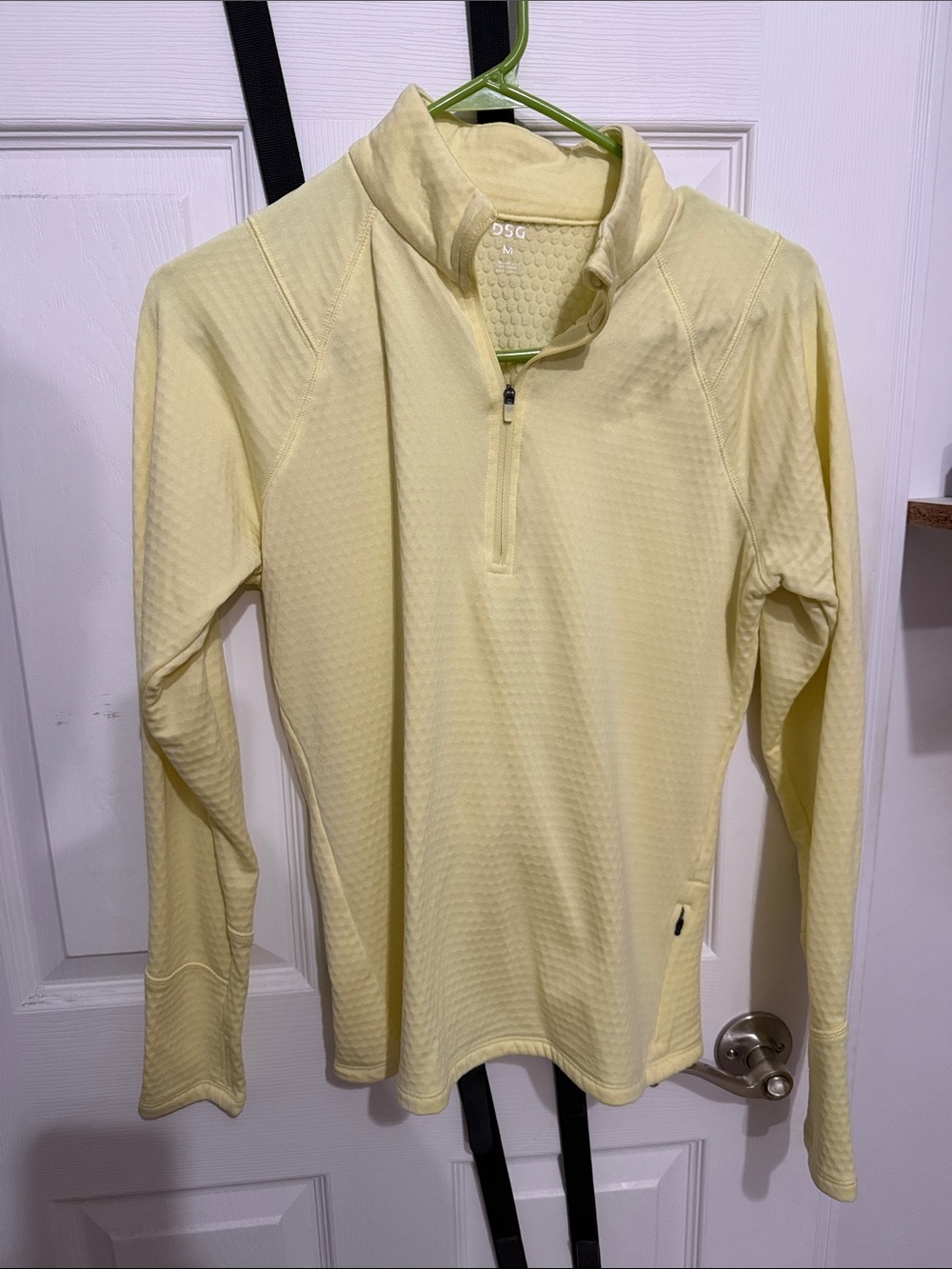 DSG Women's Pale Yellow Quarter-Zip Performance Pullover